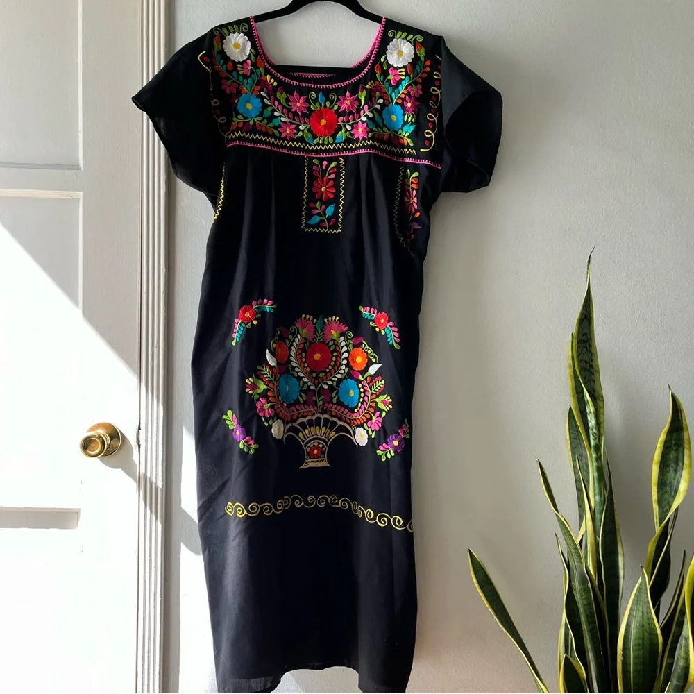 Authentic Casa Flores Dress• Hispanic Heritage•Sz l - Picture 13 of 13